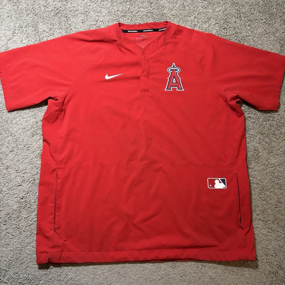 Nike Los Angeles Angels MLB Authentic Collection Hot Jacket Mens XL  - Red - SS